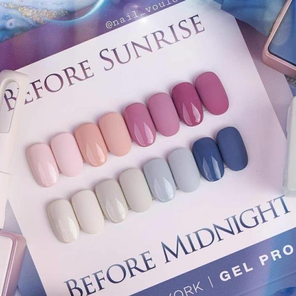 Kiss New York Before Sunrise &amp; Midnight Color Gel 8-piece set