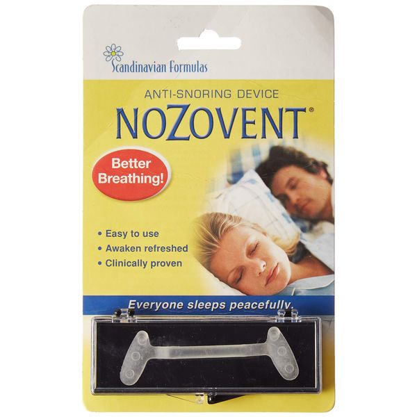 Nozovent Anti Snoring Device For Peaceful Sleep by Scandinavian Formulas - 1 ea