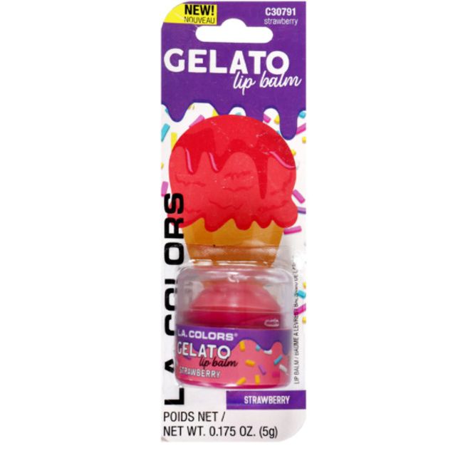 LA Colors Gelato Lip Balm #C30791 Strawberry