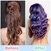 Reusable Silicone Hair Highlighting Cap - Salon Hair Dye Cap & Metal Hook Matting Tipping Hair Styling Tools(Purple)