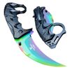 Everyday Carry Folding Pocket Knife, Assisted Opening, Tactical Design (Rainbow)