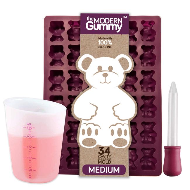 Gummy Bear Silicone Mold (2 Pack) - Yummy Gummy Molds