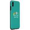 iPhone XS Max Funny Ducks & Mugs Against Bugs Saying Flowers Case