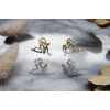 Gold/Silver 925 Sterling Silver Snake Conch Ear Cuff (Gold Left)