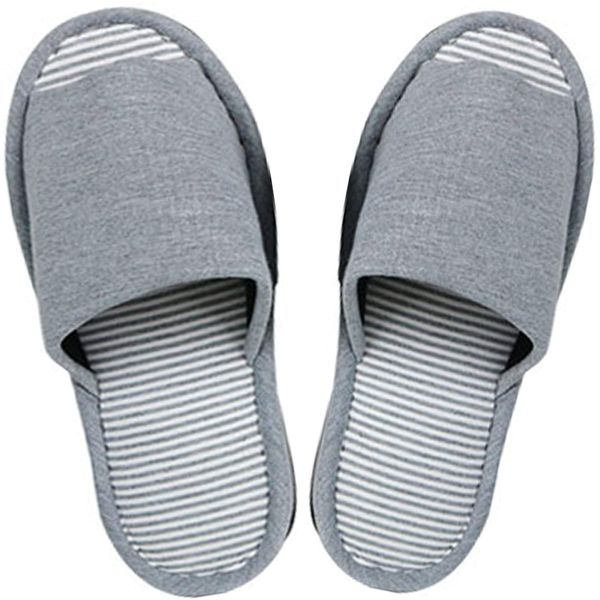 Basic Standard Slippers, Indoor, Summer, Winter, Unisex, Large Size, Gray, LL, Inner Dimensions: Approx. 11.2 inches (28.5 cm) (Stylish, BASIC Simple, Border)