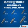 AFW Brass Heavy Swivels, Size #6, 705 lb Test, Black, 4 pc