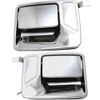PATAJP4U 2Pc Door Handle Set Rear Outer Chrome