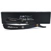 Parker SRXBLK Stainless Steel Clip Type Barber Straight Barber Razor & 5 Blades - Black Finish - **JUST INTRODUCED FOR 2023**