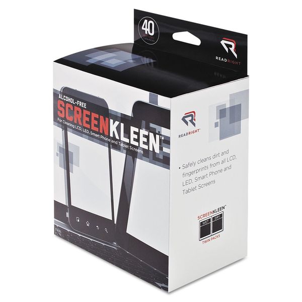 Read Right Screen Kleen Cleaning Wipe - Alcohol-Free