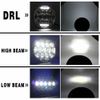 Round 7" Inch Motorcycle LED Headlight Hi/Lo Beam DRL 150W Headlamp