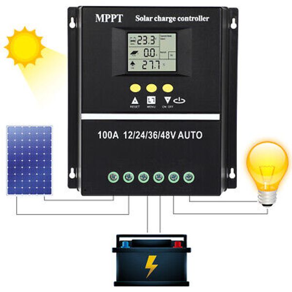 Auto Solar Panel Controller Charge Regulator Compatible with Panels