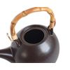 ■ Rinse Timest ■ CHOCOLATE Chocolate Color Round Teapot Coffee Pot
