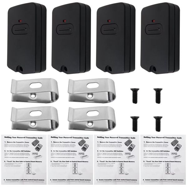 BSDLIET Upgrade RB741/FM135 Compatible Remote Set - for Mighty Mule Access Gate Operators (9 Dip Switches)