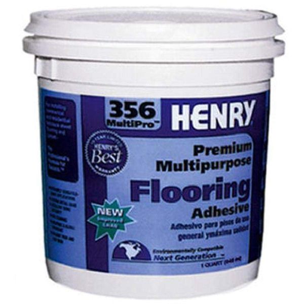 Henry 356 MultiPro Premium Multipurpose High Strength Paste Carpet & Sheet Vinyl Adhesive, 1 quart