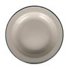 Dulton K19-0103 Camping Tableware, ENAMELED PLATE L, BEIGE/GREEN