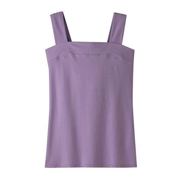 100% Cotton No Show Off Tank Top Lavender M