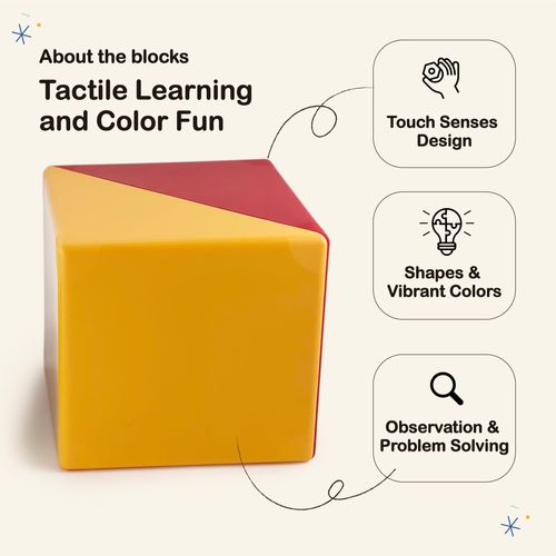 BEST LEARNING My Geo-Blox - Sorting and Building Blocks to Learn Colors and Shapes for Children 3+ Years - Cardboard Book Included - First Birthday Gift, Building Toys Present for Boys and Girls