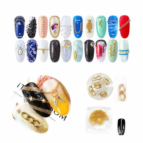 Nail Art Chain Parts Collection 1 36 types including Ball Julan Jewelry (W8F9F72)