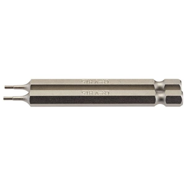 Draper 64317 1.5mm 1/4" Hex Hexagonal Insert Bit 75mm Long (2 Piece)