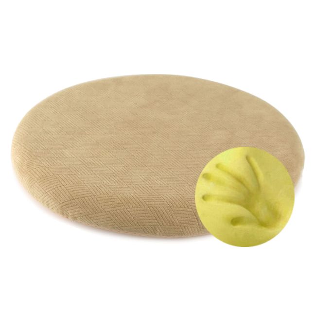 Sigmat Memory Foam Seat Cushion Anti-Slip Soft Round Stool Cushion Chair Pad 16 Inch Camel