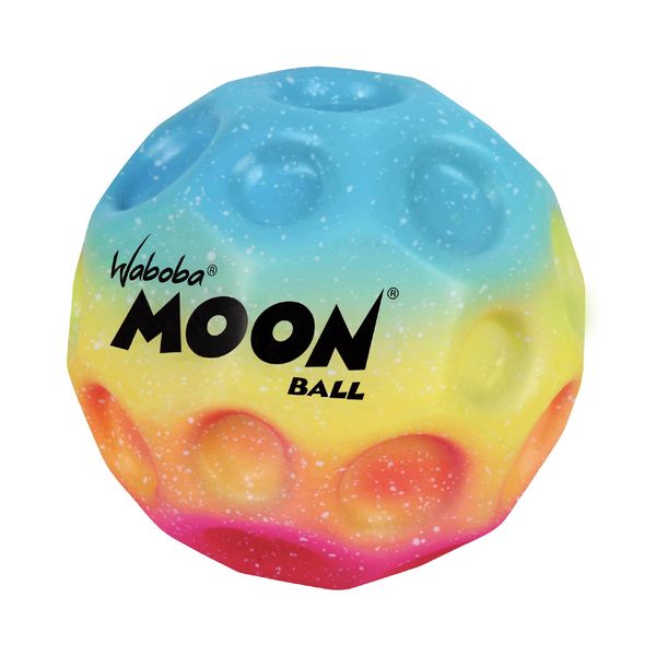 Waboba Moon Ball Gradient Hyper Bouncy Ball - All Ages Extreme Bounce and Fun - Super High Bouncing Ball Perfect for Active Play and Outdoor Games - Rainbow