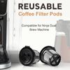 Coffee Filter Pods Eco Friendly 3 Hole Refillable Coffee Filter for Ninja Dual Brew Coffee Maker
