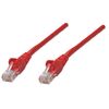 Intellinet Network Patch Cable, Cat6, 3m, Red, CCA, U/UTP, PVC, RJ45, Gold Plated Contacts, Snagless, Booted, Polybag