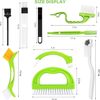 8 Pack Grout Cleaner Brush, Hand-Held Groove Gap Cleaning Tools Tile Joint Sc...