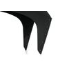 acid Mud Blocker Long Bicycle Mudguard Rear Black