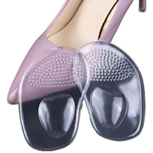 PEDIMEND Silicone Gel Metatarsal Ball of Foot Ant-Slip Pads (1PAIR - 2PCS) | Arch Support Cushion | High Heel Slip Resistant Shoes Pads | Unisex | Foot Care