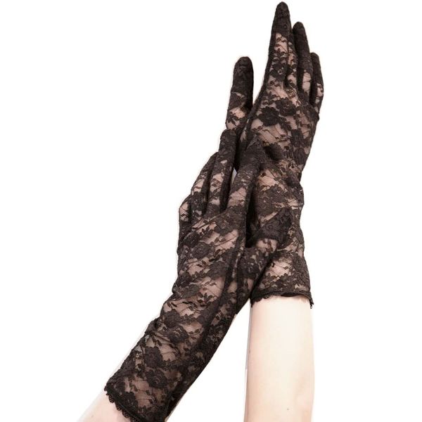 Formal Gloves with Hidden Nails, Nonoflove, Convenient Lace Gloves for Formal Occasions, Manucure, Funeral to hide Nails, Funeral, Night, Memorial Work, Legal