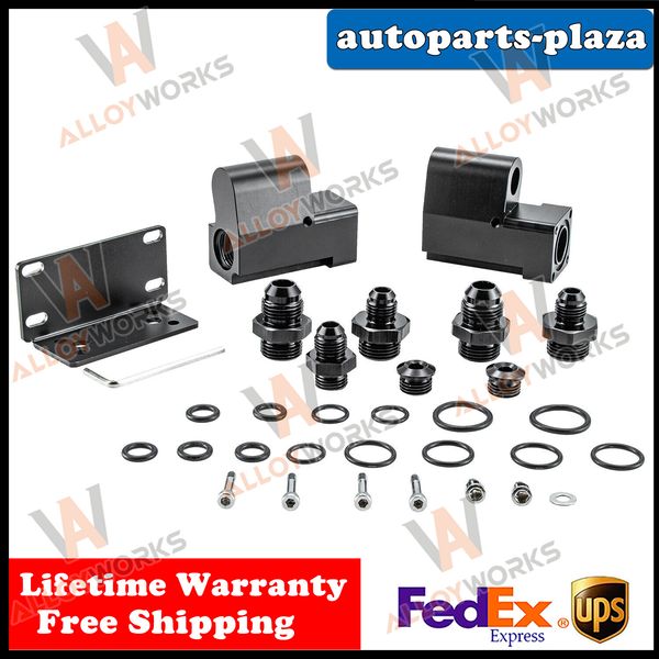 E85 Conversion Flex Fuel Sensor Adapter Kit- FULL FLOW ETHANOL 8AN 6AN Universal