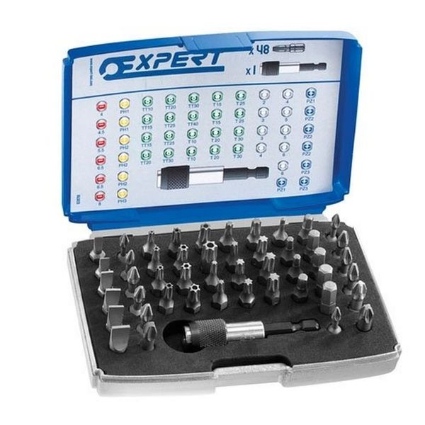 Britool E131701B 1/4-inch Drive Bit Set with Bit Holder (48 Pieces)