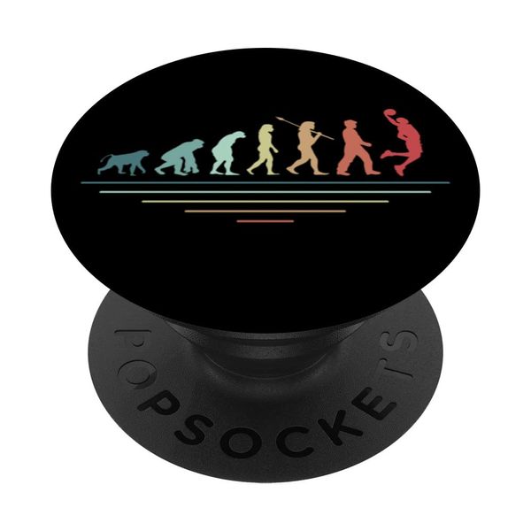 Basketball Evolution Basketballspieler Coach Hoop PopSockets mit austauschbarem PopGrip
