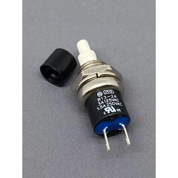 1PC SCI Non-Locking Momentary Button Switch Automatic Reset Contact Push Button Start Switch R13-24