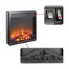 18" inch Electric Fireplace Insert Log Flame Heater with Overheating Protection
