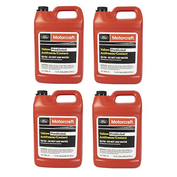 4Gallons Engine Coolant Antifreeze for FORD MOTORCRAFT Orange/Yellow Pre diluted
