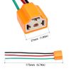 HUIQIAODS H4 Headlight Socket Lamp Connector Plug Wire Harness Adapter Pack of 2 (H4 Ceramic Socket)..