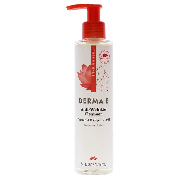 derma e derma e cleanser anti-wrinkle vitamins, 6 oz