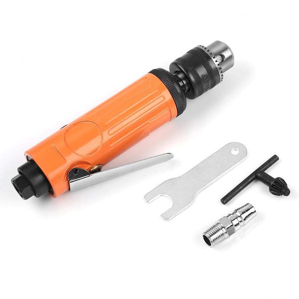 1,800 rpm, 1,200 rpm High Speed Straight Air Power Drill, Pneumatic Drilling Tool, Air Rutor, Air Grinder Set, Tool Power, Ultra High Speed Polishing, Grinding (S, 1,800 rpm) Air Rutor