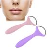 2Pcs Facial Hair Remover, Effective Stainless Steel Spring Threading Epilator for Women Chin Cheek Mustache Upper Lip Neck, Portable Facial Hair Removal Stick, Manual Face Beauty Tool