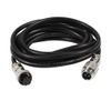 sourcingmap GX12 3 Pin Male/Female Head Aviation Socket Connector Electrical Cable 2m