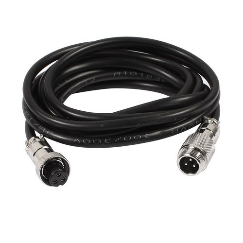 sourcingmap GX12 3 Pin Male/Female Head Aviation Socket Connector Electrical Cable 2m