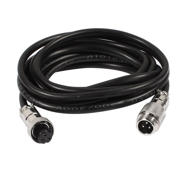 sourcingmap GX12 3 Pin Male/Female Head Aviation Socket Connector Electrical Cable 2m