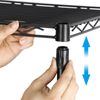  4 Shelf Wire Shelf Rack djustable Kitchen Storage Steel Rack Organizer Black