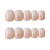 Cute Cat Eye Nail Clip Cat Eye Bridal Nail Patch 24P Gradient Color Nail Tips (Pink)
