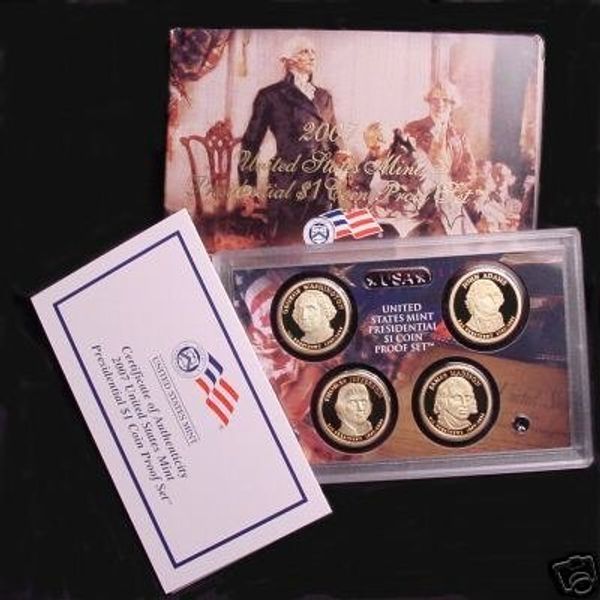2007 Presidential PROOF SET First 4 Presidents
