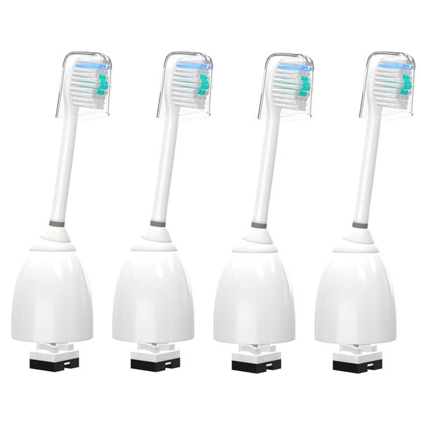 VINFANY Brush Head Compatible with Philips Toothbrush Head E Series Replacement Brush Head Compatible Essence Elite Extreme Advance and Clean Care 4 Pack