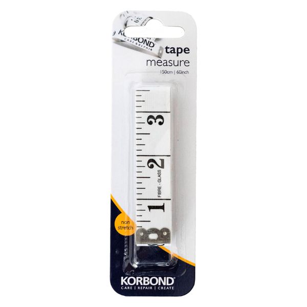 Korbond Tape Measure-110140, White, Set of 1