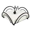 Spectrum Diversified Flower Flat Napkin Holder, Black (97910)